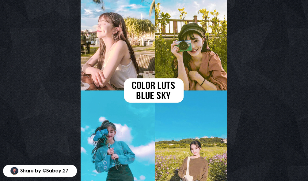 Spark AR Premium Color LUTs Blue Sky 2021