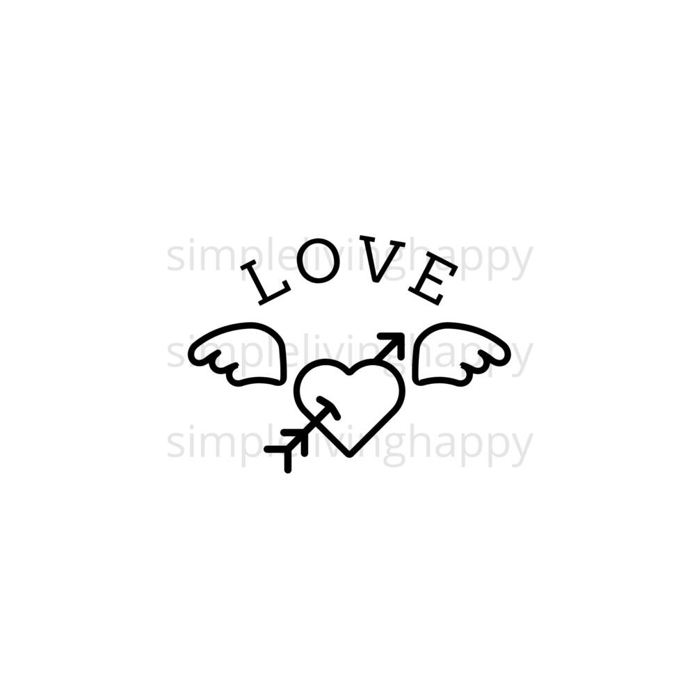 Love Heart Arrow Svg Heart Arrow Svg Love Valentine Svg Valentines