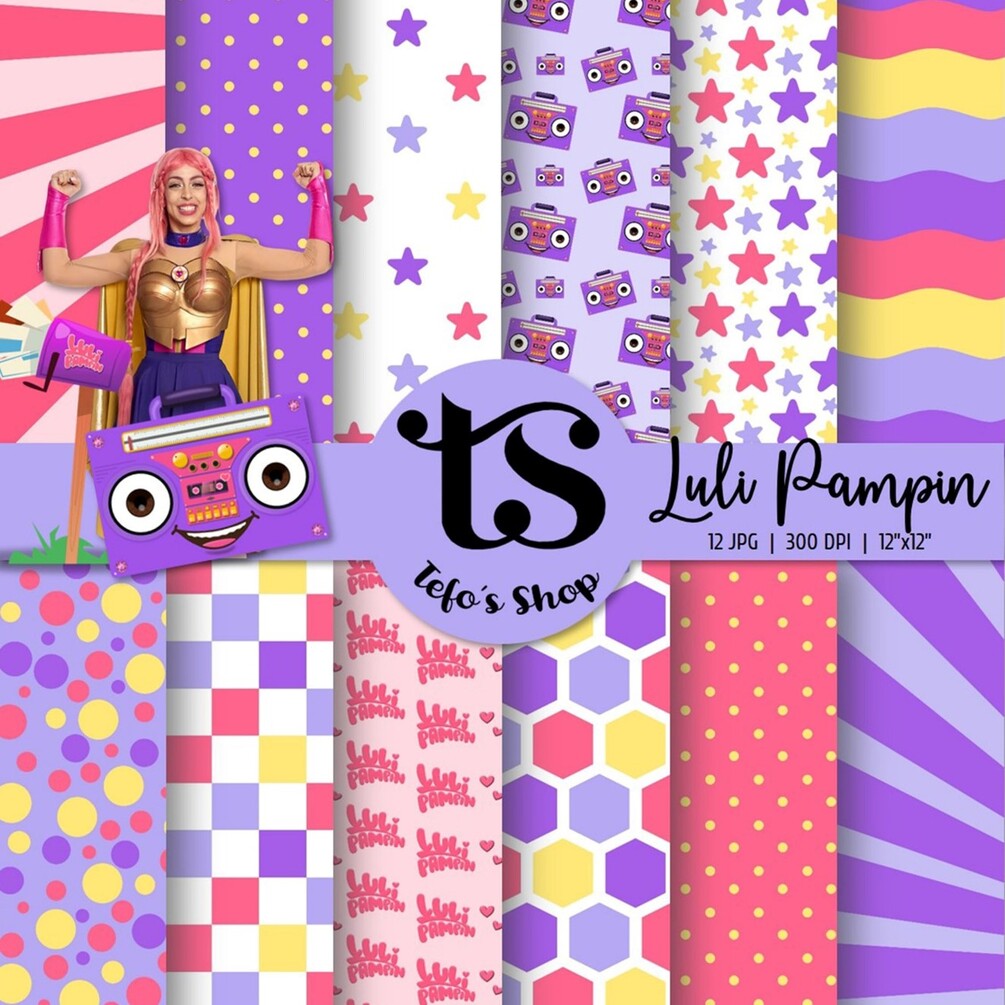 Luli Pampin Papeles Digitales Paper Pack