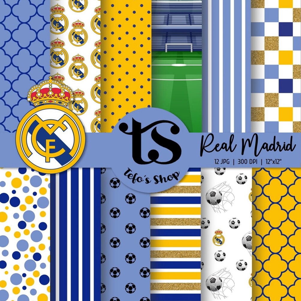 Real Madrid Papeles Digitales Paper Pack