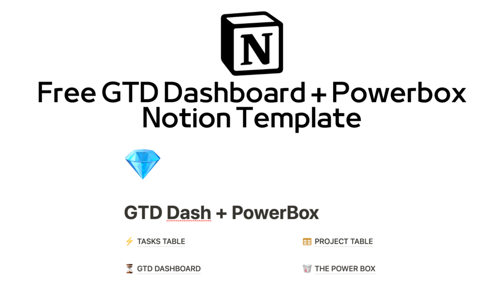 Free Gtd Dashboard Powerbox Notion Template