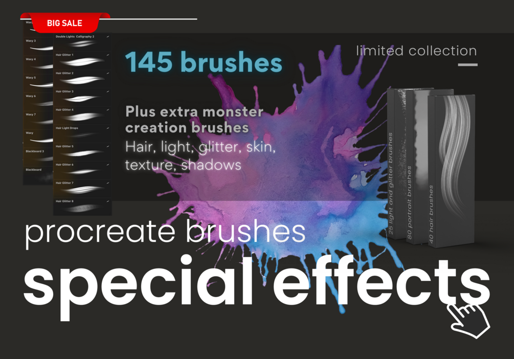 Special Effects (140 brushes for Procreate) + Free stuff! by Procreate® Brush Studio / Wosiack