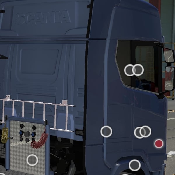 *[fire tuning part] Scania NG fire extinguisher, ledder, morte sticker slot V2 by WC007 D3SIGN