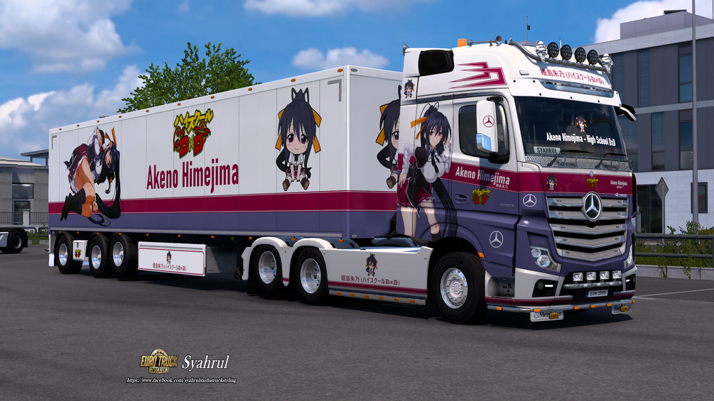 [ETS2] Akeno Himejima | High School DxD [Combo Skin] by Syahrul Itasha Truckstyling 痛トラック