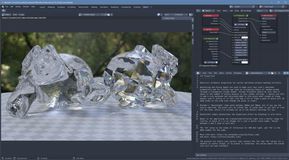 How To Make Realistic Glass With Dispersion In Blender / Blender