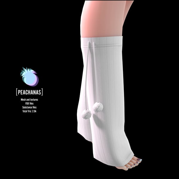 Pompoms Leg Warmers [Zinpia Fit]