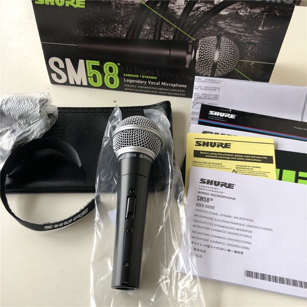 Shure SM58S Dynamic Vocal Microphone with On/Off Switch
