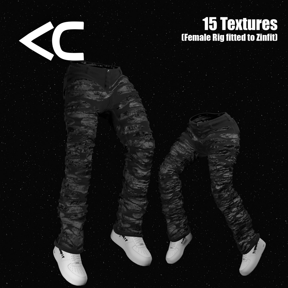 Frayed Shadow Pants by KC