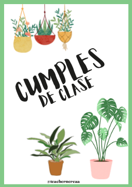 TARJETAS / CARTELES PARA LOS CUMPLEAÑOS DE CLASE