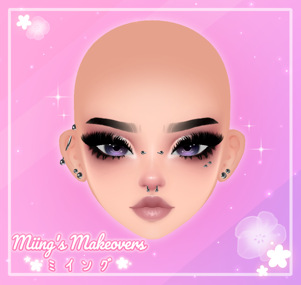 ♡ Venus Goth Babe Face Textures ♡・VRChat Texture・