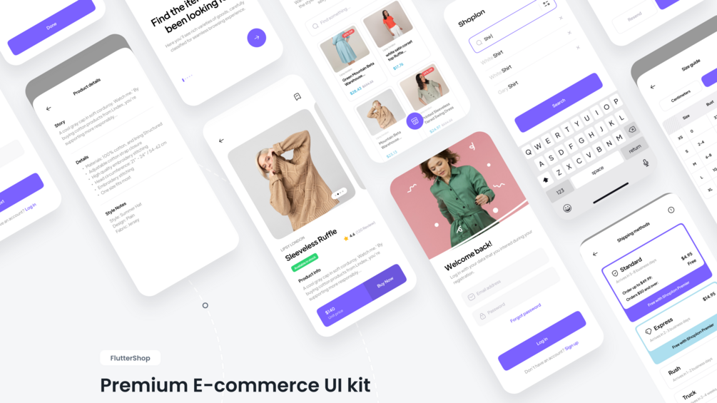 FlutterShop - Premium E-commerce UI kit for Flutter