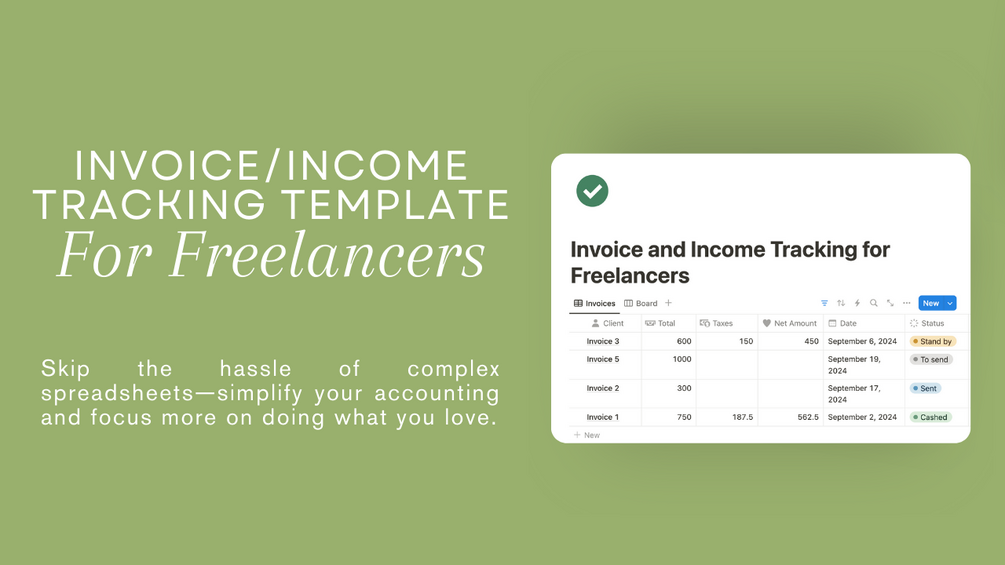 Invoice and Income Tracking for Freelancers