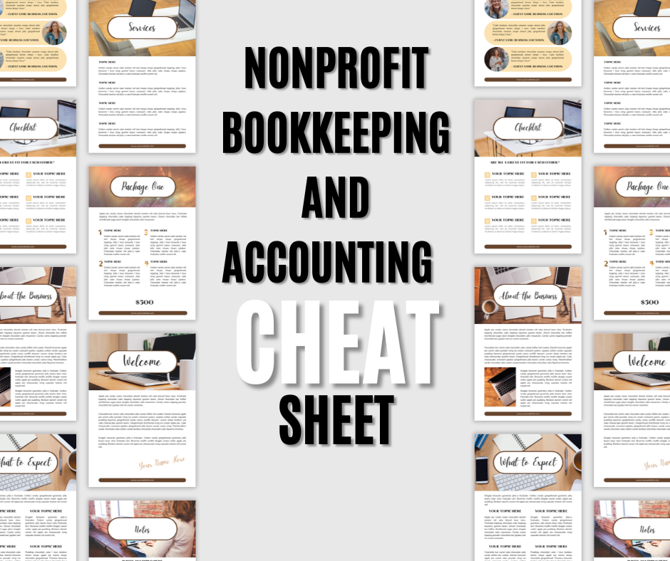 Nonprofit Bookkeeping And Accounting Cheat Sheet