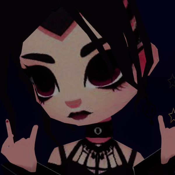 'Jupiter Day' Optimized Goth Doll VRChat Avatar for PC and Quest/Android