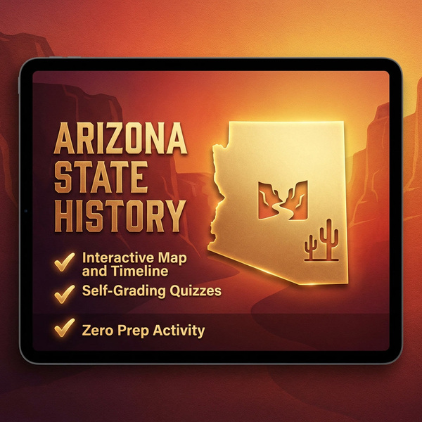 Arizona map quiz cover