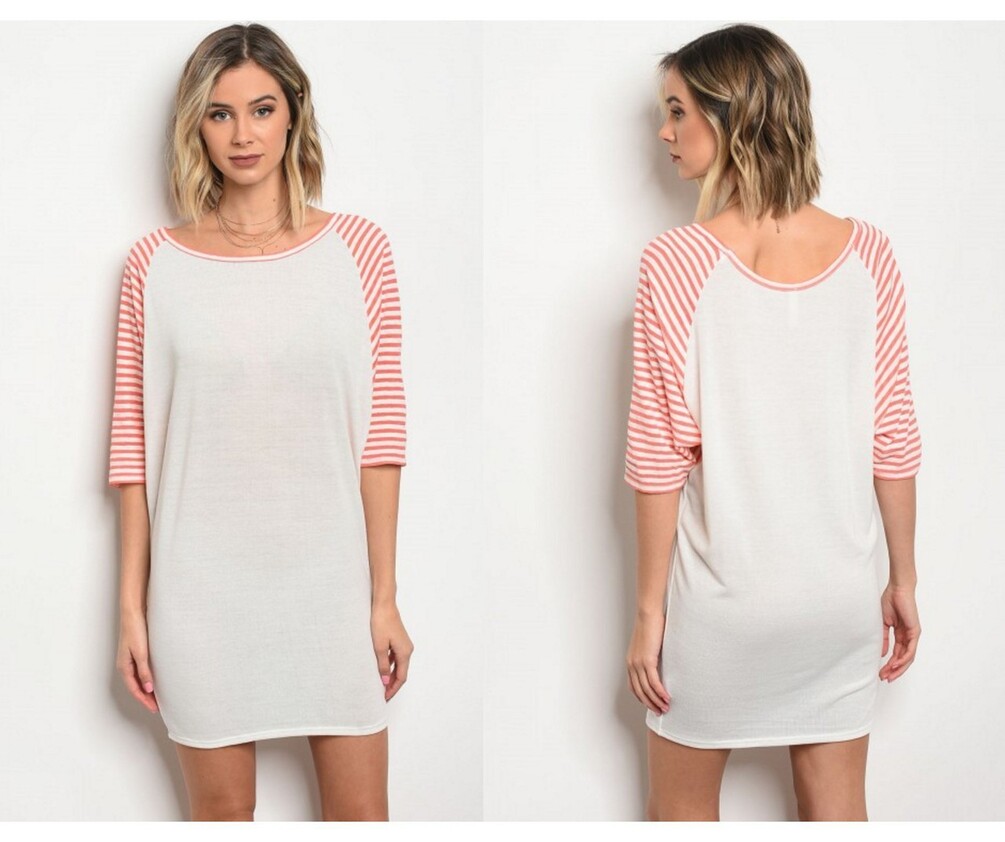 RAGLAN SLEEVE DRAPED TUNIC