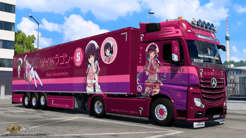 [ETS2] Maika Sakuranomiya | Blend S [Combo Skin] by Syahrul Itasha Truckstyling 痛トラック