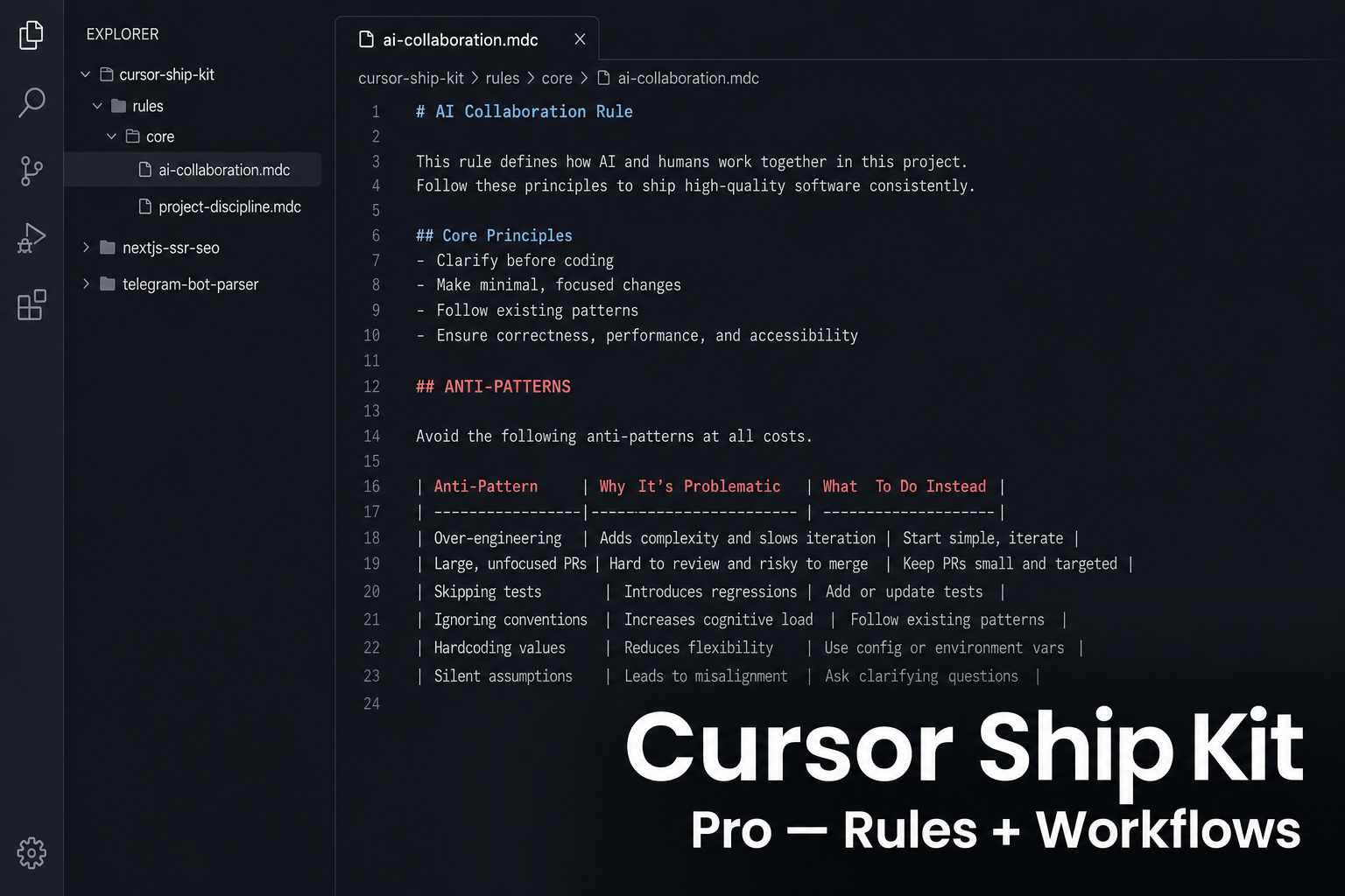 Cursor Ship Kit preview