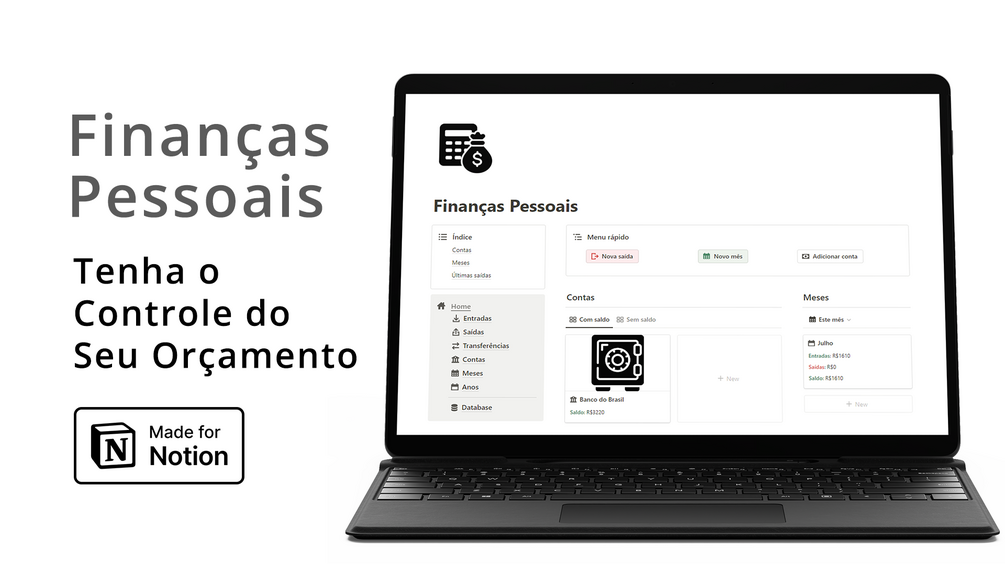 Finan as pessoais notion template