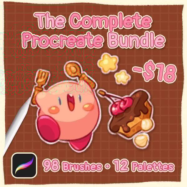 The Complete Procreate Brush Bundle ✿ 98 Brushes