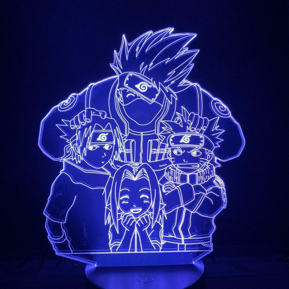 Veilleuse Naruto Kakashi LED 16 Couleurs Avec Télécommande - Neuve