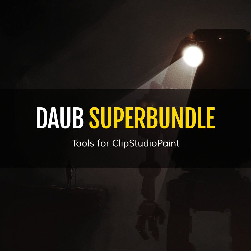 DAUB | SuperBundle | 530+ Pro Tools and 60 Textures for Clip Studio Paint by DAUB® Brushes by Paolo Limoncelli