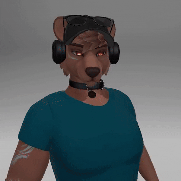 Bjorn the Bear / Dog Hybrid (PC+QUEST+FACETRACKING) Vrchat Furry