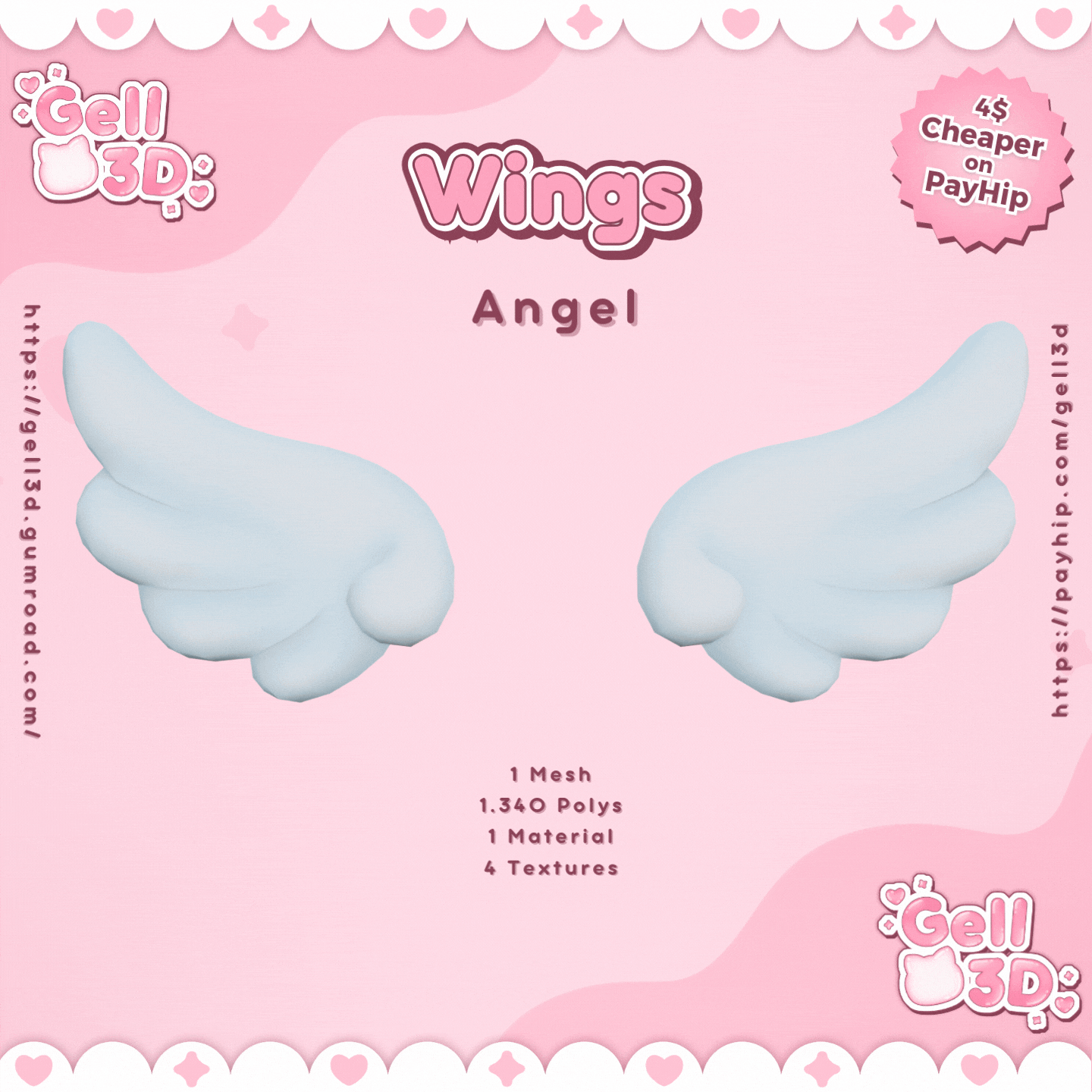 Wings (#4) Angel - VRChat Asset