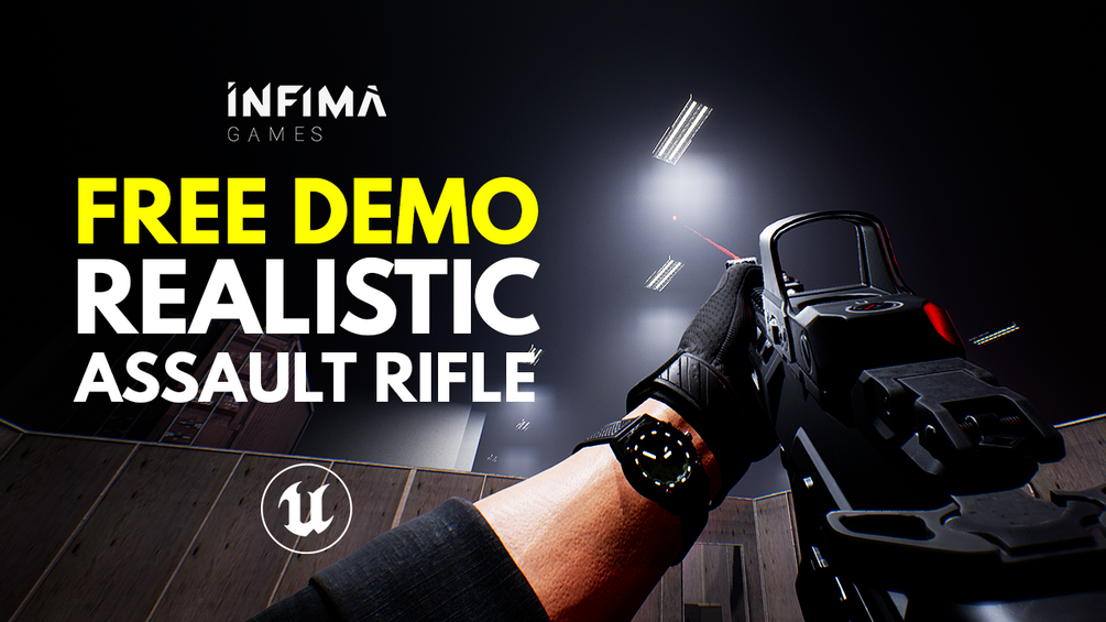 Free Demo - Realistic Assault Rifle Template for Unreal Engine 5