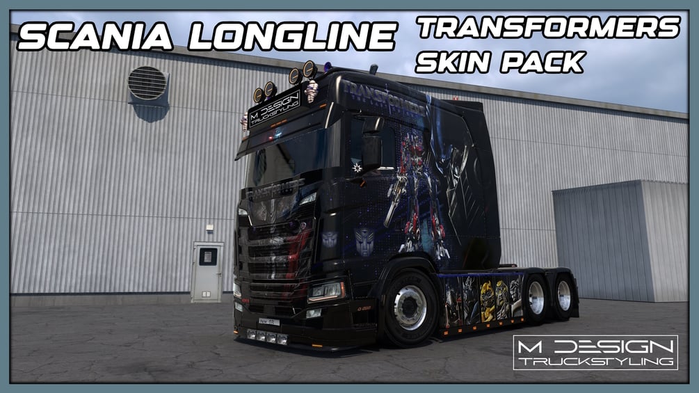 Scania S Longline Transformers Skin Pack M Design Truckstyling