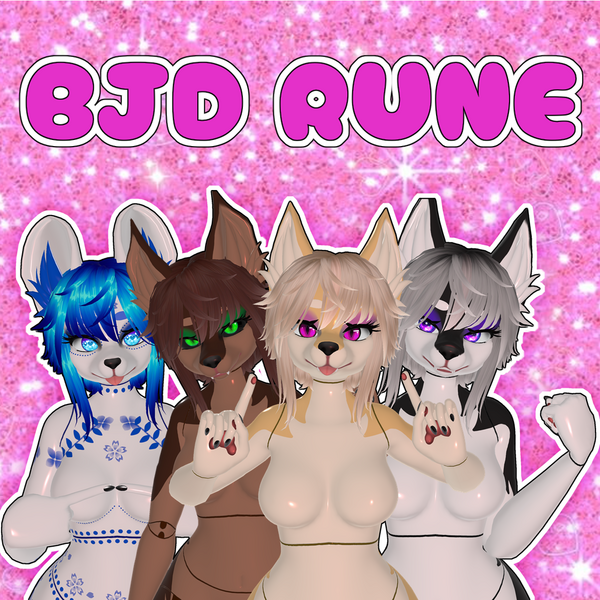 Ball-jointed doll - FoxiPaws Rune Texture
