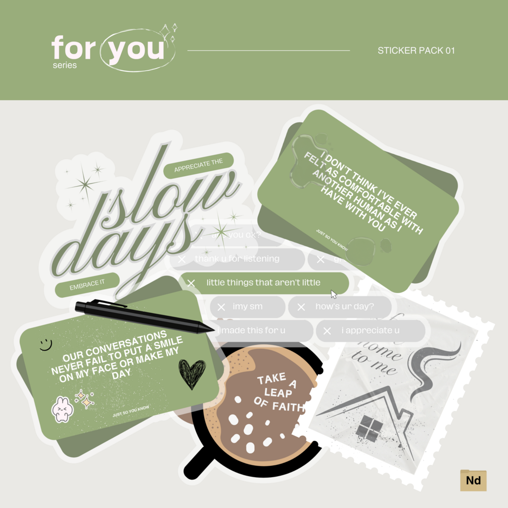 For You Series - Sticker Pack 01