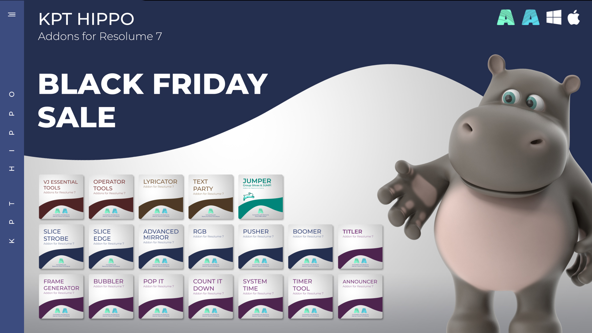 KPT HIPPO BLACK FRIDAY SALE KPT Hippo