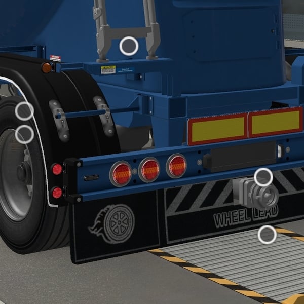 [markers, rear mudflaps, rear bumper tuning part] SCS ownable Silo slots 1.45 by WC007 D3SIGN