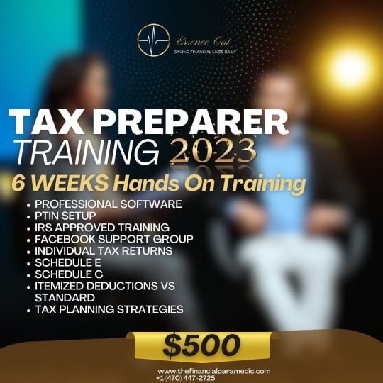 Tax Preparer Training 2023