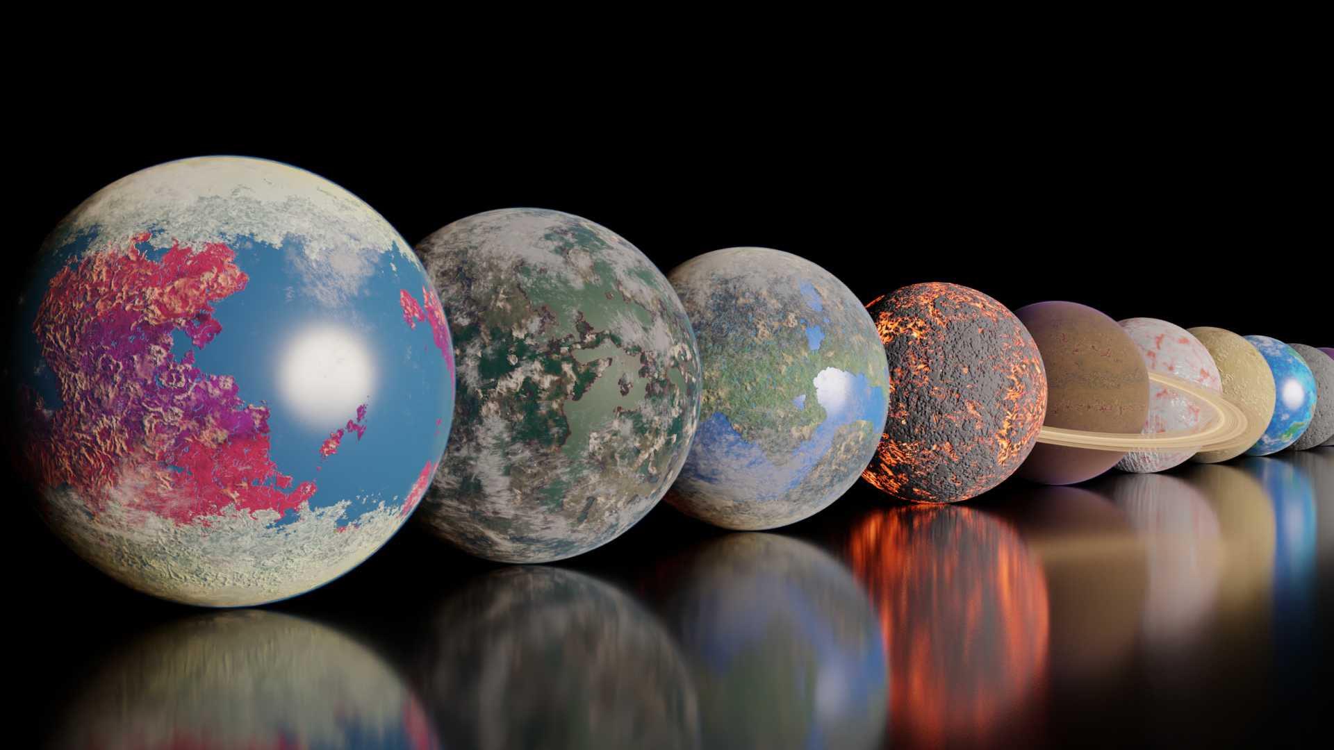 Procedural Planet Generator for blender, image size:1920x1080