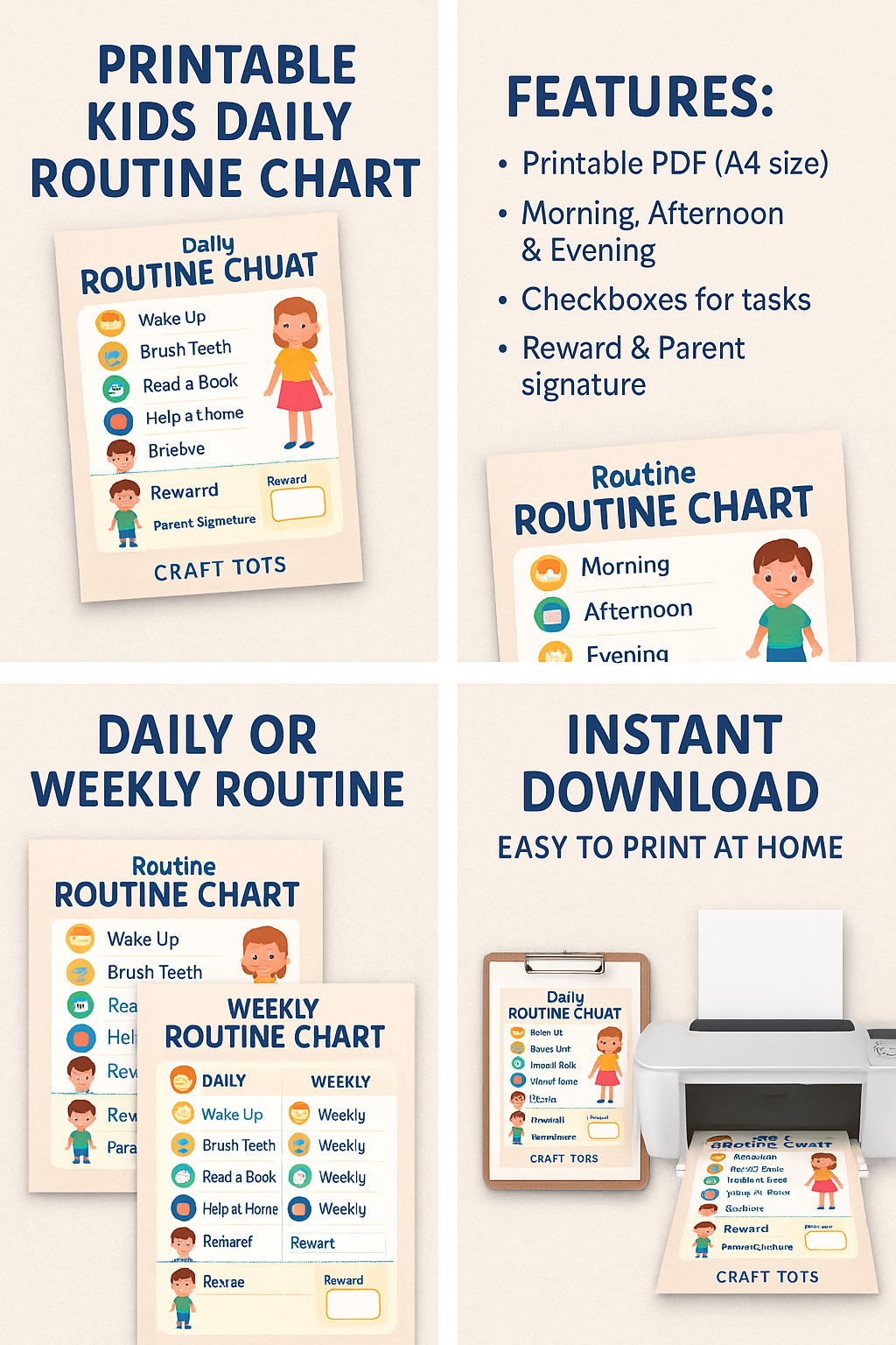 Daily & Weekly Kids Routine
