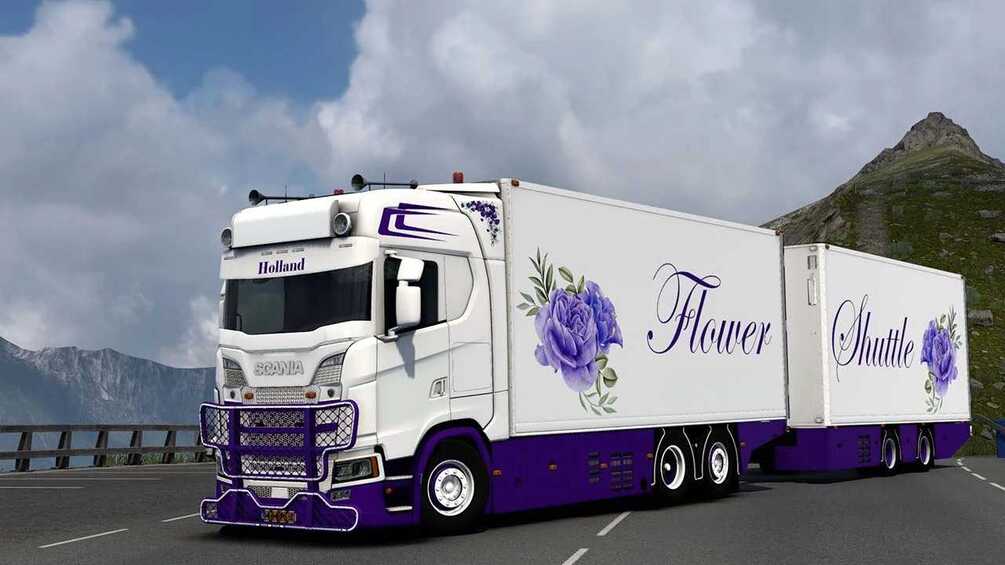 ETS2 Scania S500 Flower Shuttle by Ets2mods.