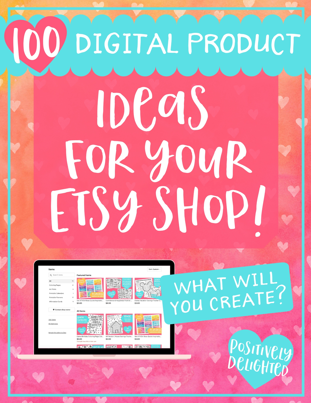 100 Digital Product Ideas For Your Etsy Shop Special Offer