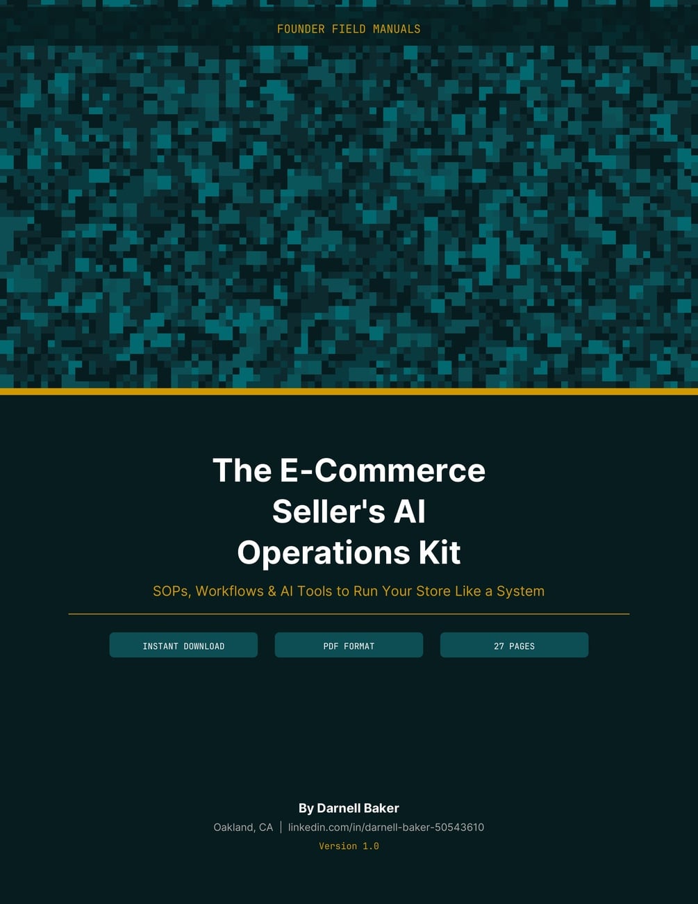 The E-Commerce Seller's AI Operations Kit cover