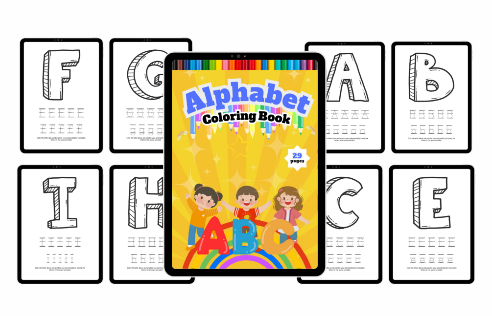 Alphabet Coloring and Tracing Learn, Color, and Trace Your Way to Mastery