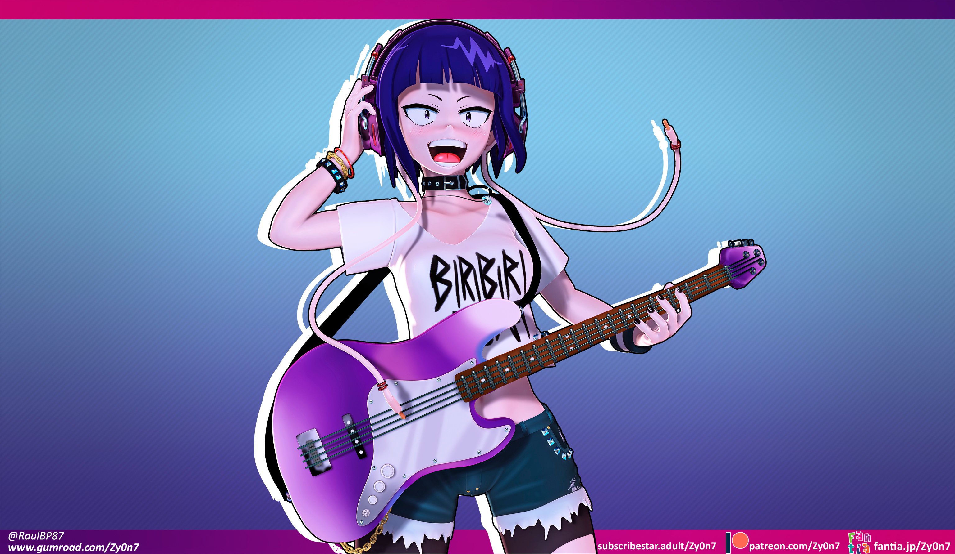 Jirou 3d model set (+.pmx&.sfm&blend*)