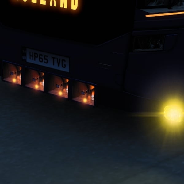 ´ [front mudflaps tuning part] Scania NG Moens front bumper extension (lipo) with DRL high beam lights by WC007 D3SIGN