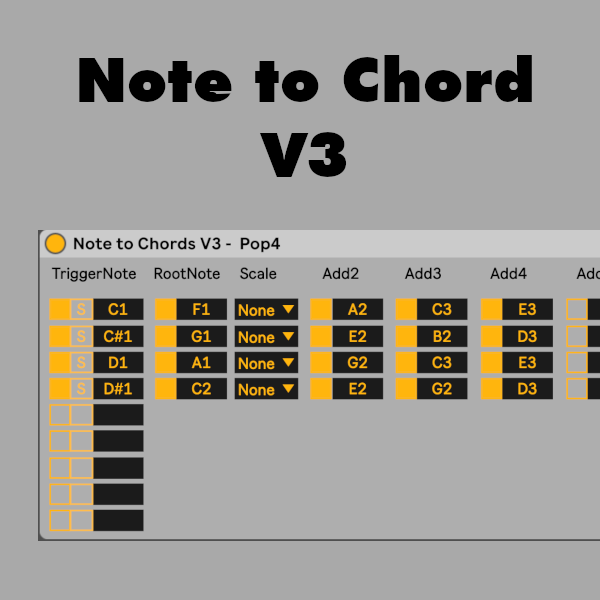 Note To Chord V3 - Max for Live device