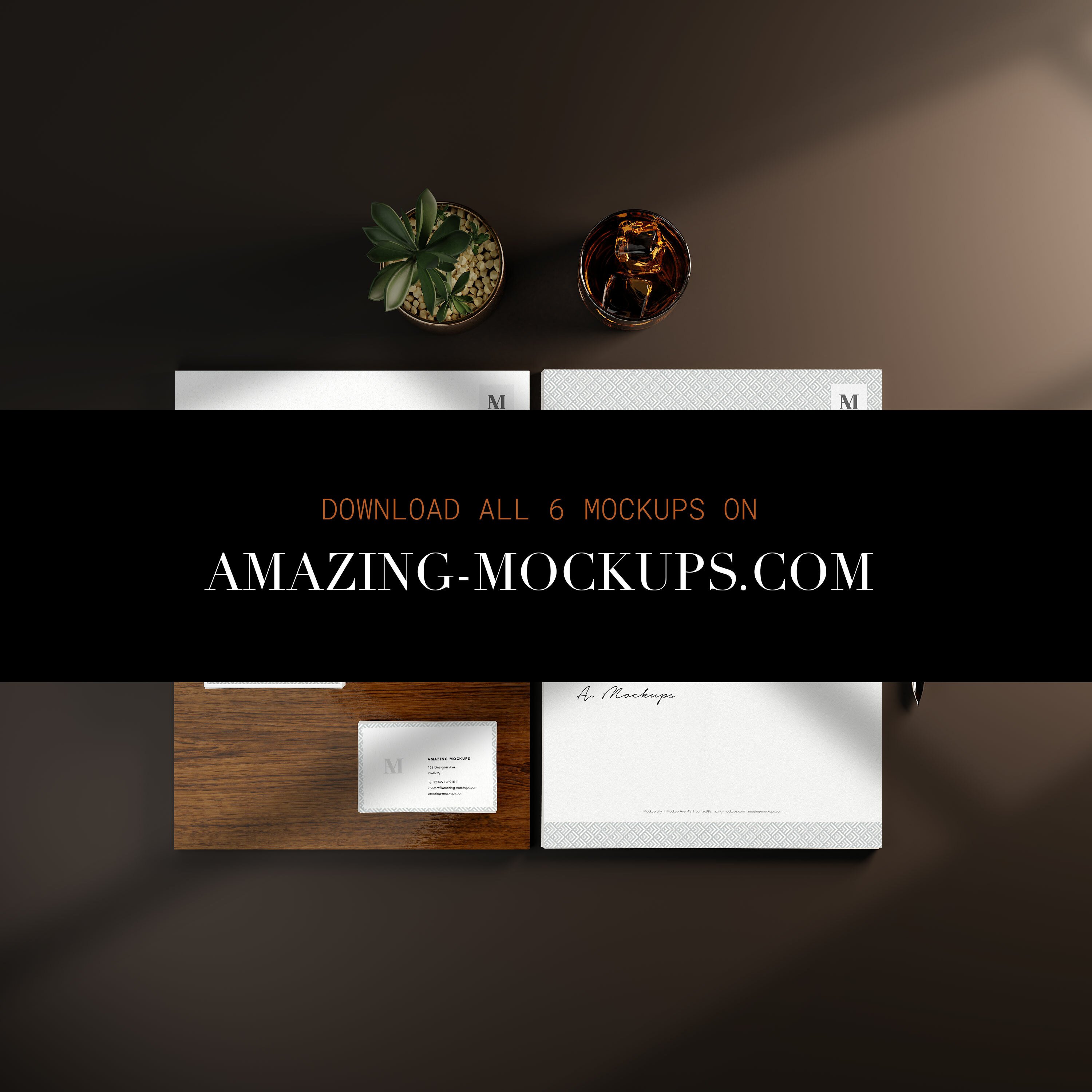 FREE: Old school-ish stationary mockup