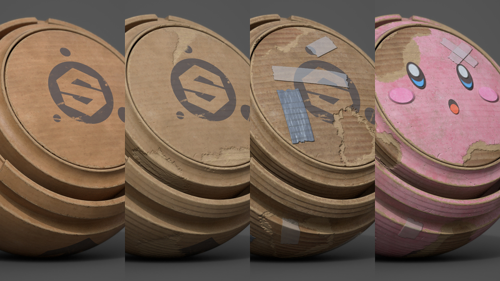 Cardboard Materials Pack : Substance Painter 2