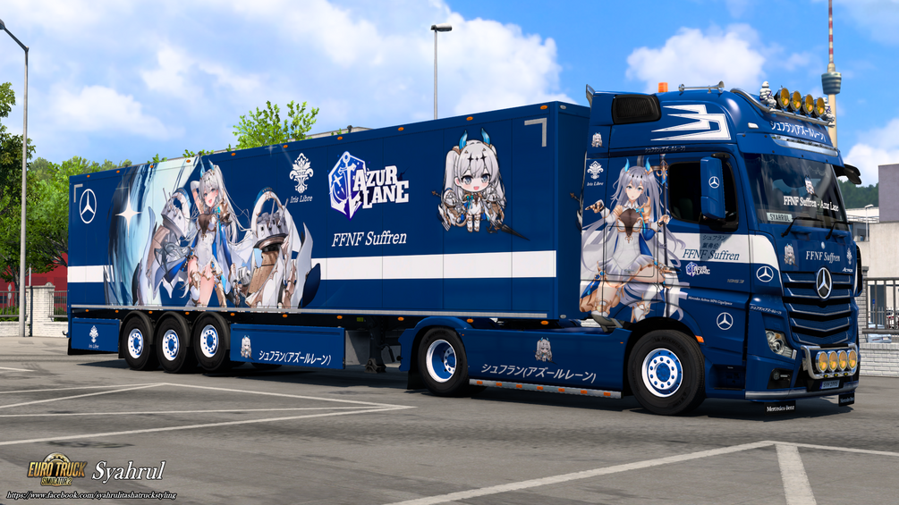 [ETS2] FFNF Suffren | Azur Lane [Combo Skin] by Syahrul Itasha Truckstyling 痛トラック