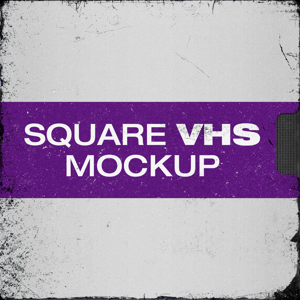 Square VHS Mockup — HD
