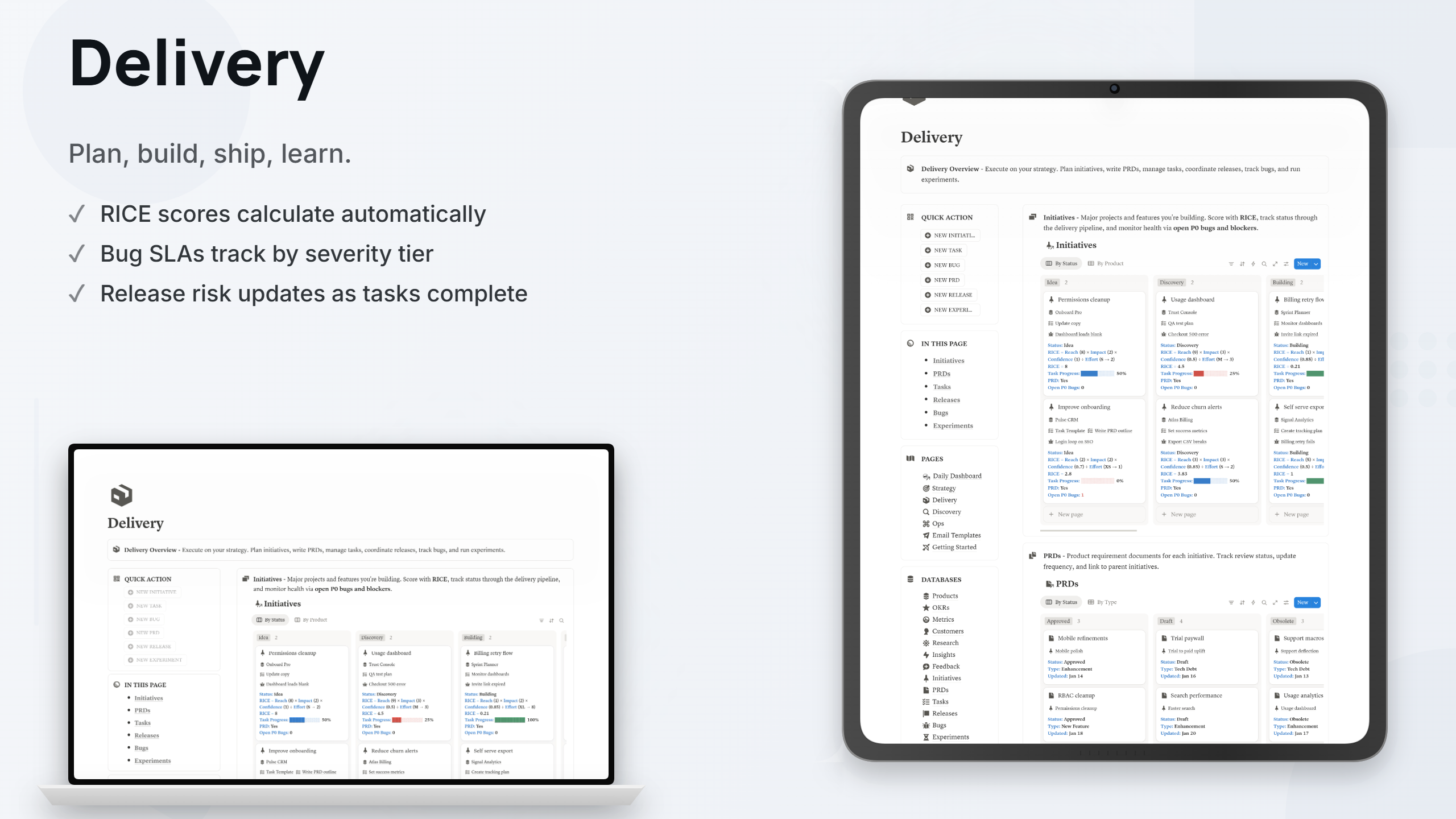 Product Manager OS - Workspace to be the ultimate product manager - view 1