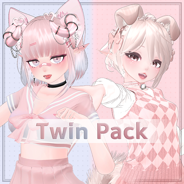 [VRChat] Avatars Twin Pack (Alisa + Eve)